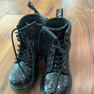 Girl's Black Doc Marten Boot Size 10 US